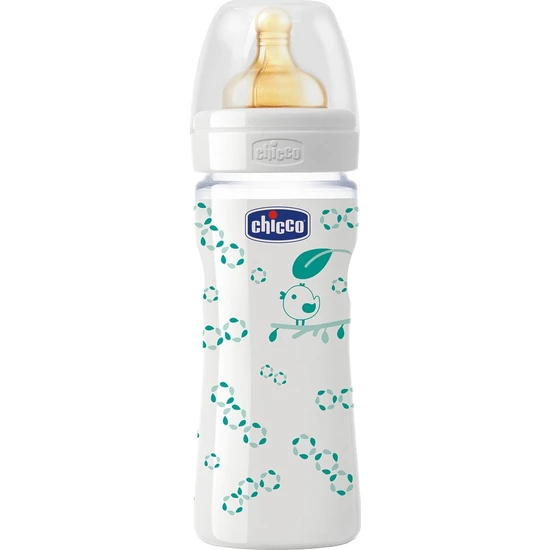 Chicco Desenli Cam Kauçuk Biberon - 240 ML