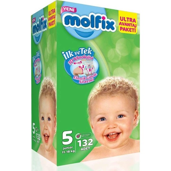 Molfix Bebek Bezi 5 Beden Junior Ultra Avantaj Aylık Paketi Fiyatı