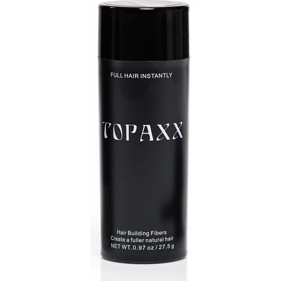 Topaxx 27,5 Gr Dolgunlaştırıcı Siyah/Black Saç Fiber Topik Tozu