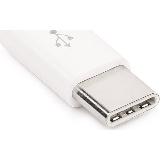 Dark USB3.1 TypeC Erkek - Micro USB 2.0 Dişi Beyaz Dönüştürücü (DK-AC-U31XMICROW)