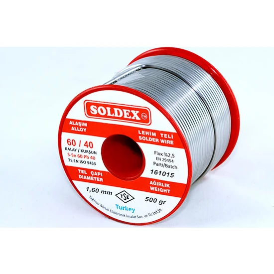 Soldex 60-40 Lehim Teli 500 Gr 0.50 mm
