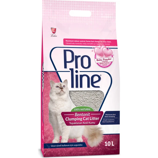 Pro Line Bebek Pudrası Kokulu Kedi Kumu 10 LT