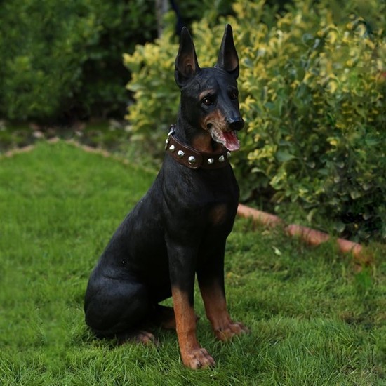 Garden Store Dekoratif Doberman Köpek Heykeli Fiyatı