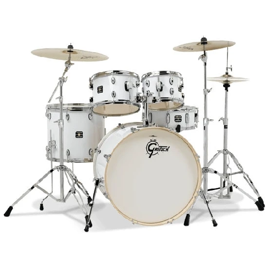 Gretsch GE4E825W Energy Serisi 22 Inch 5 Parça Beyaz Davul Seti (Aksamlar Dahil)