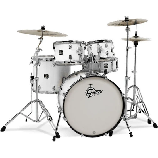 Gretsch GE4605W Energy Serisi 20 Inch 5 Parça Beyaz  Davul Seti (Aksamlar Dahil)