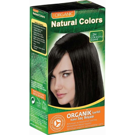 Natural Colors 2N Koyu Kahve Saç Boyası 50 ml Fiyatı