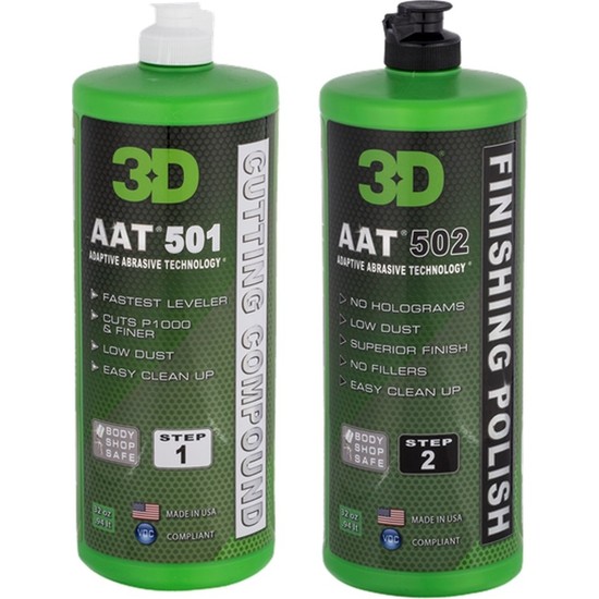 3D Profesyonel Pasta ve Cila Seti 2 x 976 ml. AAT 501 ve AAT Fiyatı