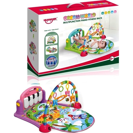 Huanger Müzikli Piyanolu Bebek Oyun Halısı Mavi Fiyatı