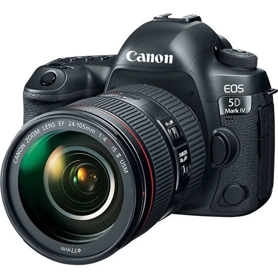 Canon EOS 5D Mark IV 24-105mm f/4L IS II USM Lens DSLR Fotoğraf Makinesi ( Canon Eurasia Garantili )