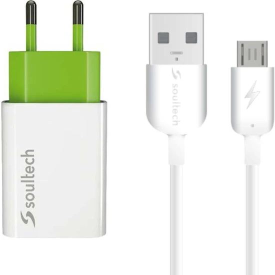 Soultech 2.1 A Micro Hızlı Şarj USB Şarj + Data Şarj Kablosu
