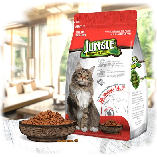 Jungle 1,5 kg Kuzulu Yetişkin Kedi Maması Fiyatı