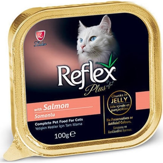 Reflex Plus Parça Etli Somonlu Konserve Kedi Maması 100 Gr Fiyatı