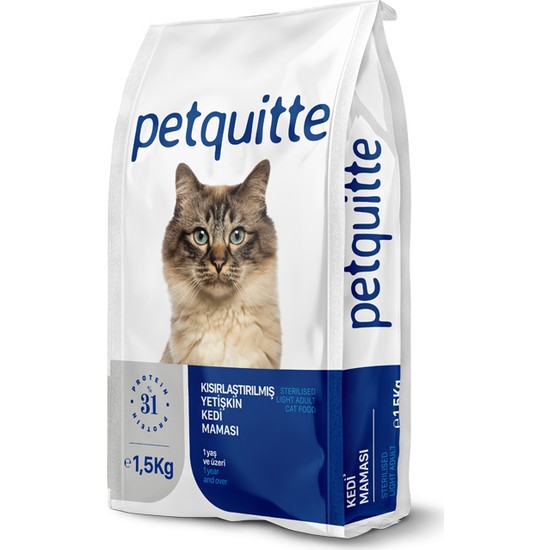 Petquitte Kısırlaştırılmış Kedi Kuru Maması 1.5 Kg Fiyatı