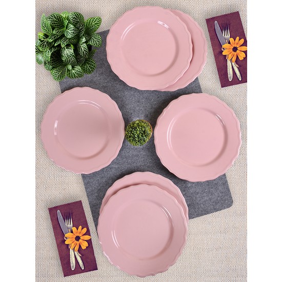 Keramika 6 Adet 21 Cm Juliet Pasta Tabağı Açık Pembe 551 Fiyatı
