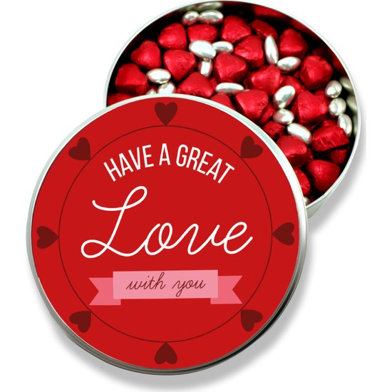 Gondol Çikolata Sevgiliye Metal Kutuda Kırmızı Kalpli Fiyatı