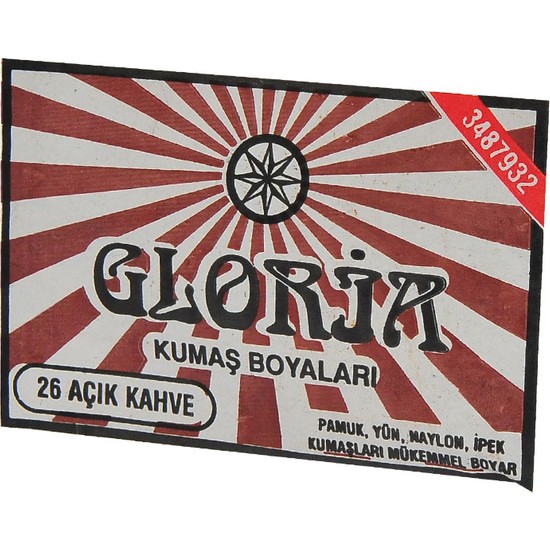 Gloria Kumaş Boyası Açık Kahve 26 10Gr Fiyatı