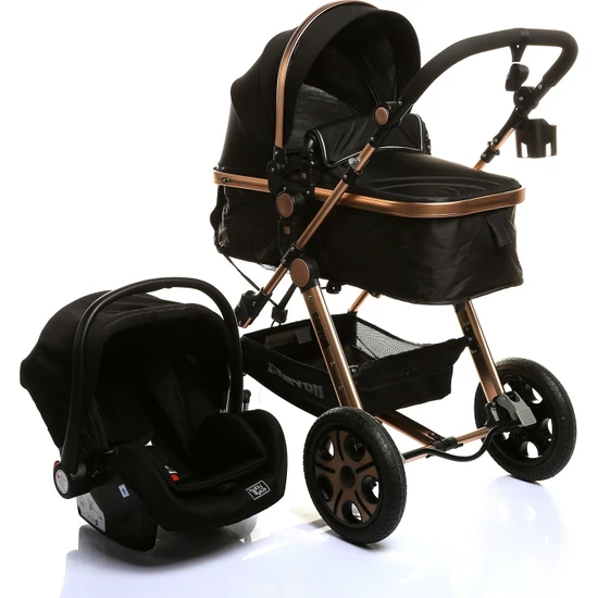 Baby Plus Canyon Travel Sistem V2 Bebek Arabası Puset Siyah