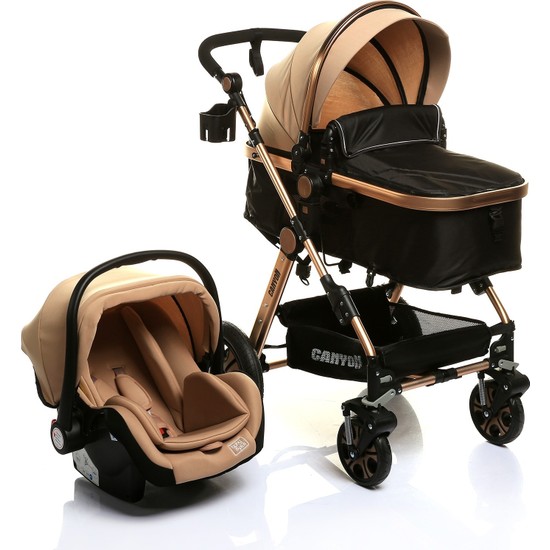 Baby Plus Canyon Travel Sistem V2 Bebek Arabası Puset Kahverengi