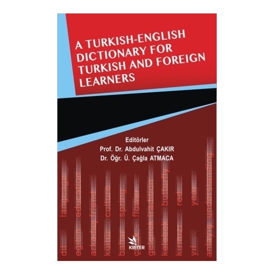 A Turkish English Dictionary For Turkish And Foreign Kitabı