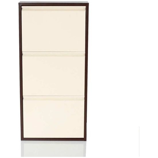 Evdemo Ceha 3�lü Metal Ayakkabılık Kahve Krem Fiyatı