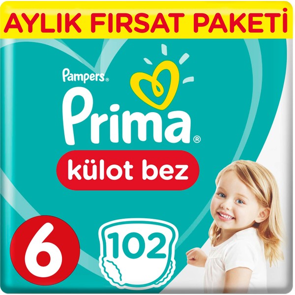 Prima Pants 6 Numara Ekstra Large 34 Adet 3�lü Paket Külot Prima Pants 6 Numara Ekstra Large 34 Adet 3�lü Paket Külot