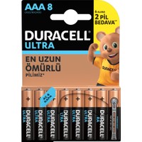 Duracell Ultra Alkalin Aaa Ince Kalem Pil 8'li