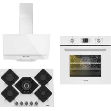 Ferre Lüks Serisi - 10+1 Fonk. Turbo Digital Döküm Izg. Beyaz Set (KA013+ 10001 +D004)