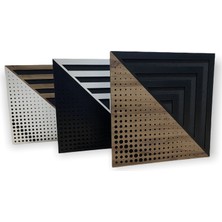 Eko Akustik Ekoakustik Eko Akustik Integrated Ahşap Difüzör Akustik Panel 50CM*50CM Akustik Panel