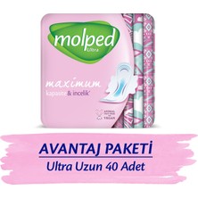 MOLPED ULTRA HİJYENİK PED UZUN AVANTAJ PAKETİ 40 ADET