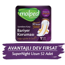 Molped Supernight Uzun Avantajlı Dev Fırsat Paketi 52 Adet