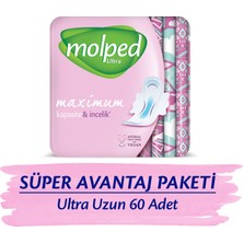 MOLPED ULTRA HİJYENİK PED UZUN SÜPER AVANTAJ PAKETİ 60 ADET