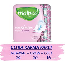 Molped Ultra Hijyenik Ped Süper Ekonomik Karma Paket 60 Adet