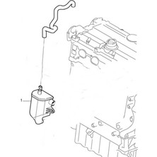 3K Volvo S80 S70 V70 C70 XC70 XC90 Karter Havalandırma Hortumu