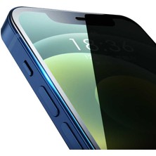 Nevarium Apple iPhone 8 Hayalet Ekran Koruyucu Cam Tam Kaplayan - Beyaz