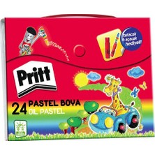 Pritt 24 Renk Çantalı Pastel Boya 1048064