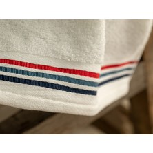 English Home Striped Pamuklu El Havlusu 30 x 40 cm Beyaz - Lacivert