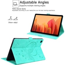 Gzplz Xiaomi Pad 5 / Pad 5 Pro Için Kelebek Desen Deri Tablet Kılıfı -Açık Yeşil (Yurt Dışından)