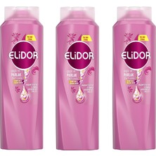 Elidor Güçlü ve Parlak 2'si 1 Arada Şampuan & Bakım Kremi 500 ml - 3'lü