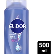 Elidor Superblend 2'si 1 Arada Şampuan ve Saç Bakım Kremi Kepeğe Karşı Etkili B3 Vitamini Çay Ağacı Yağı Aloe Vera 500 ml x2 Adet