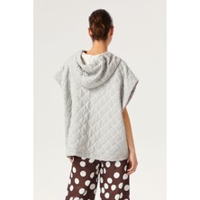 Exquise Kapüşonlu Sweatshirt Gri