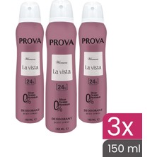 Prova La Vista Kadın Deodorant 150 ml 3 Adet