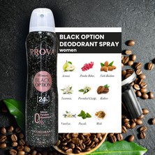 Prova Black Option Kadın Deodorant 150 ml 3 Adet