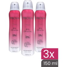 Prova Big Crystal Kadın Deodorant 150 ml 3 Adet