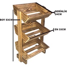 Mch 3 Bölmeli Ahşap Mini Sebzelik