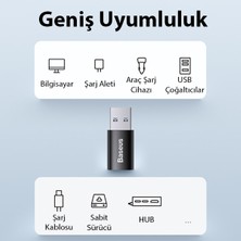 Baseus USB 3.1 To Type-C Dönüştürücü Adaptör Mini Otg Baseus Ingenuity Series ZJJQ000101