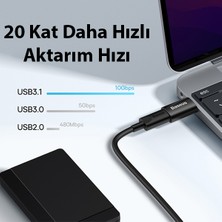 Baseus USB 3.1 To Type-C Dönüştürücü Adaptör Mini Otg Baseus Ingenuity Series ZJJQ000101