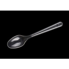 Ofis ve Ofis Şeffaf Lüks Büyük Plastik Kaşık - 100'LÜ