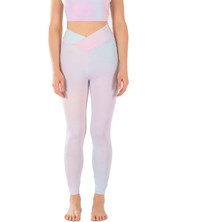 Yamuna Korse Kadın Pembe Polimer Batik Desen Zayıflatan Tayt