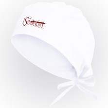 Tasarım Trend Istanbul Şehir Silüeti Özel Bone | Hastane Bonesi | Cerrahi Bone Beyaz