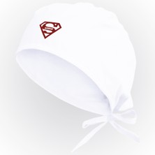 Tasarım Trend Super Nurse Cerrahi Bone | Özel Tasarım Hemşire Bonesi | Cerrahi Bone Beyaz